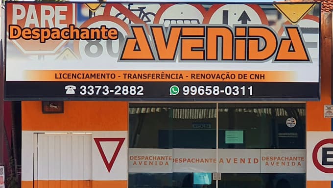 Fachada da Despachante Avenida — Av. Cel. Clementino Gonçalves, 301 · Santa Cruz do Rio Pardo/SP
